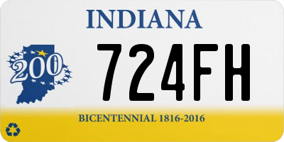 IN license plate 724FH