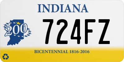 IN license plate 724FZ