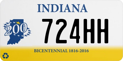 IN license plate 724HH