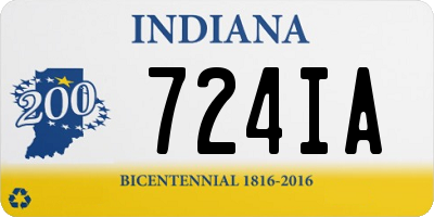 IN license plate 724IA