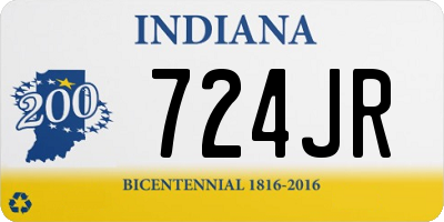 IN license plate 724JR