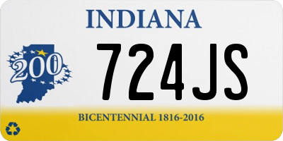 IN license plate 724JS