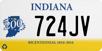 IN license plate 724JV