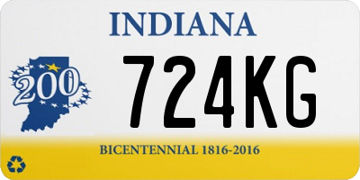 IN license plate 724KG