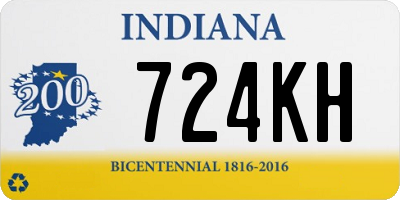 IN license plate 724KH