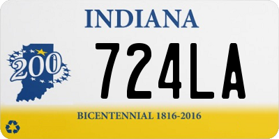 IN license plate 724LA