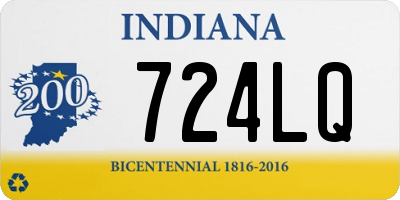 IN license plate 724LQ