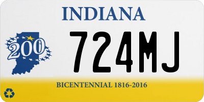 IN license plate 724MJ