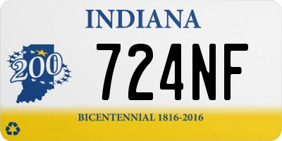 IN license plate 724NF