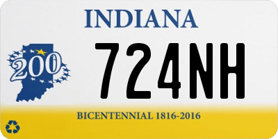 IN license plate 724NH