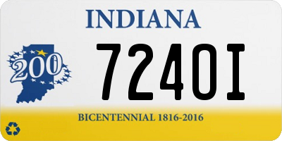 IN license plate 724OI