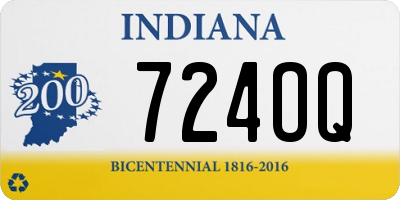 IN license plate 724OQ