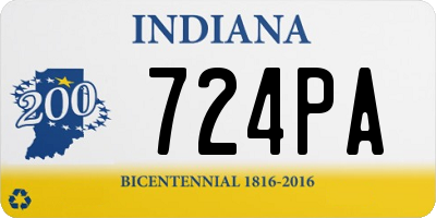 IN license plate 724PA