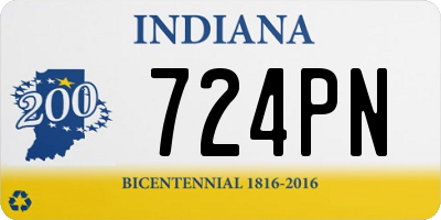 IN license plate 724PN