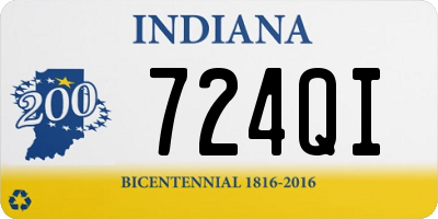 IN license plate 724QI