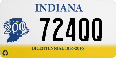 IN license plate 724QQ