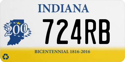 IN license plate 724RB