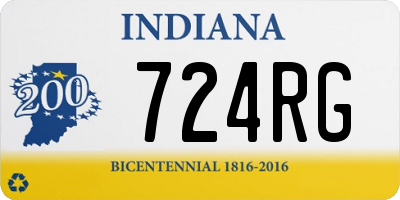 IN license plate 724RG