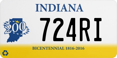 IN license plate 724RI