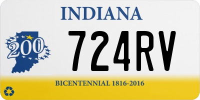 IN license plate 724RV