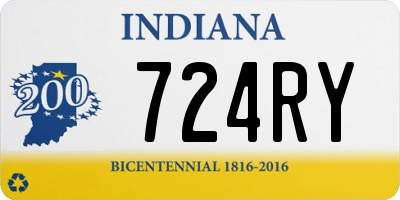 IN license plate 724RY