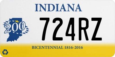 IN license plate 724RZ