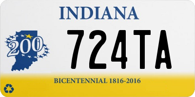 IN license plate 724TA