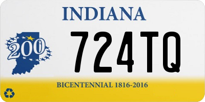 IN license plate 724TQ
