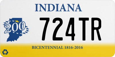 IN license plate 724TR