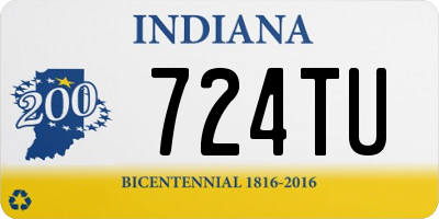 IN license plate 724TU