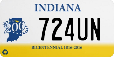 IN license plate 724UN