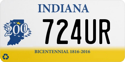 IN license plate 724UR