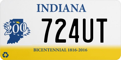 IN license plate 724UT