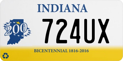 IN license plate 724UX