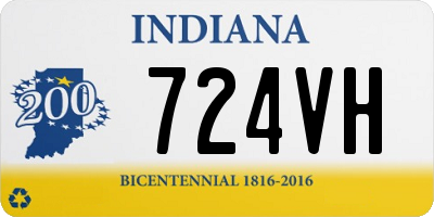 IN license plate 724VH