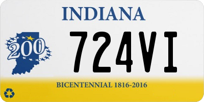 IN license plate 724VI