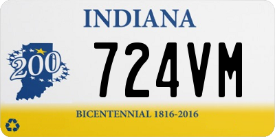 IN license plate 724VM