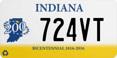 IN license plate 724VT