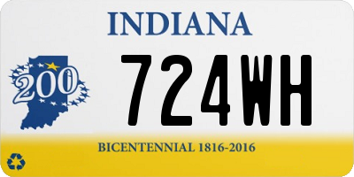 IN license plate 724WH