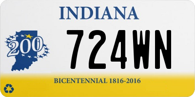 IN license plate 724WN