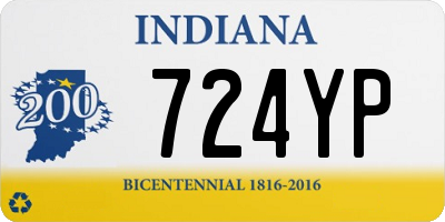 IN license plate 724YP