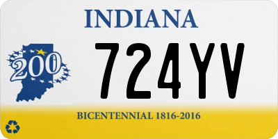 IN license plate 724YV