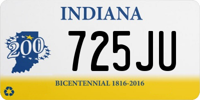 IN license plate 725JU