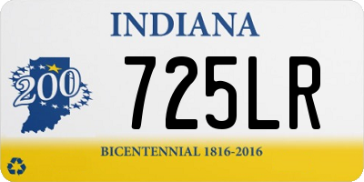 IN license plate 725LR