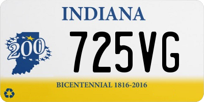 IN license plate 725VG