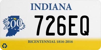 IN license plate 726EQ