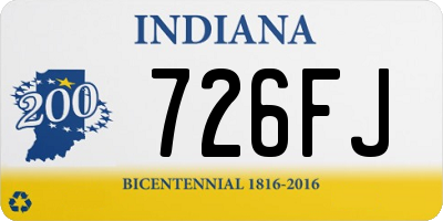 IN license plate 726FJ