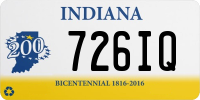 IN license plate 726IQ