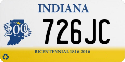 IN license plate 726JC