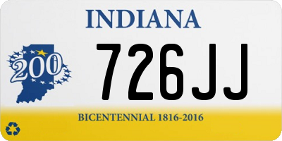 IN license plate 726JJ